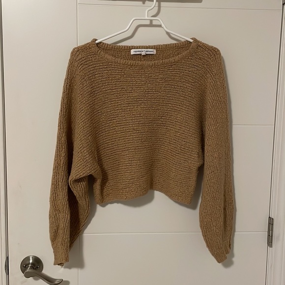 Brown knitted sweatshirt - Picture 2 of 2